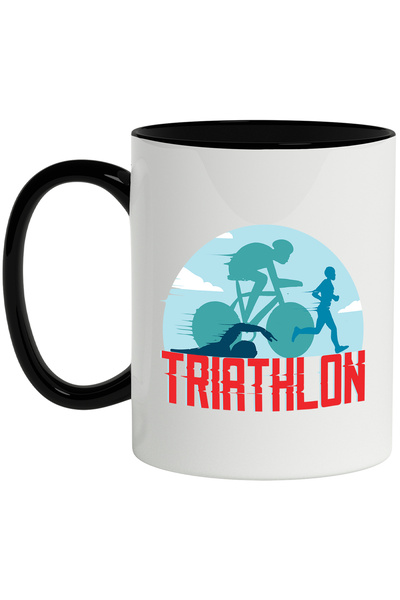 StoryGift Romania Cana Cu Mesaj Triathlon, Sport, Ciclism, Atletism, Inot, No...