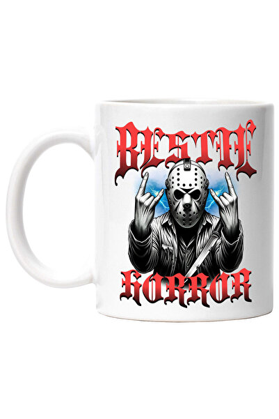 StoryGift Romania Cana cu Barbat Cu masca Infricosator Si Cutit Text Bestie H...