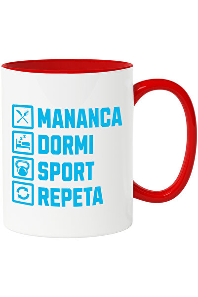 StoryGift Romania Cana cu Rutina Zilnica Sport Iubitorii De Sport Meci In Ech...