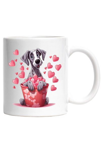 StoryGift Romania Cana cu un caine care sta intr-un ghiveci | o multime de in...