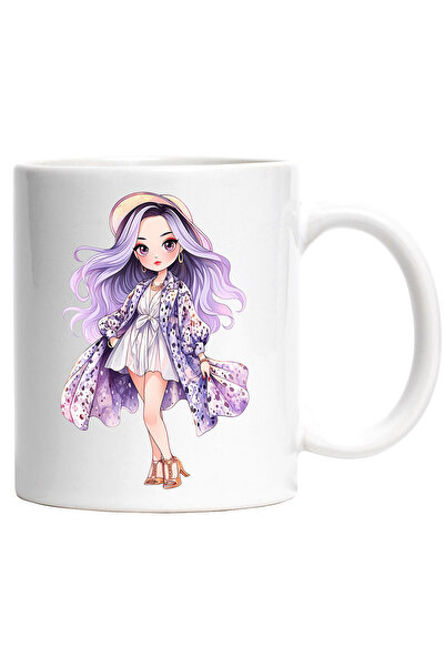 StoryGift Romania Cana cu o fata frumusica | ilustratie | imbracata modern | ...