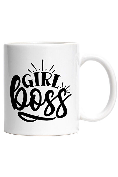 StoryGift Romania Cana cu textul in limba engleza "Girl boss" - fata sefa/pat...
