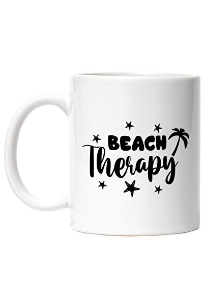 StoryGift Romania Cana cu stelute si palmier cu mesajul "Beach therapy" - ter...