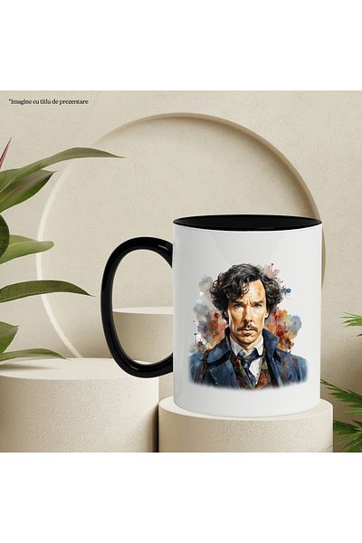 StoryGift Romania Sherlock Holmes Mug, Famous Character, Series Lovers, Multicolor 330 ml, With,STG