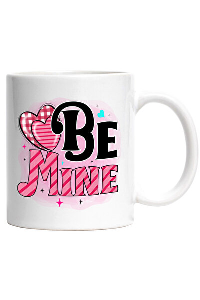 StoryGift Romania Cana cu mesajul "Be mine", inimi, Valentine's Day, ilustrat...