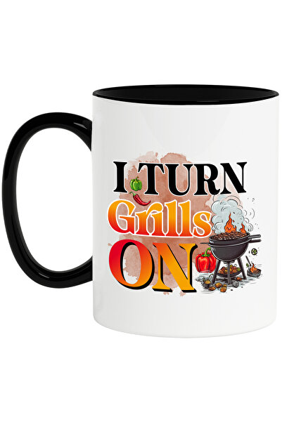StoryGift Romania Cana cu mesajul "I turn grills on", pornesc gratarele, gati...