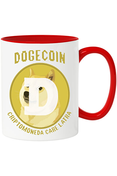 StoryGift Romania Cana dogecoin criptomoneda care latra, investitii, 330ml, C...