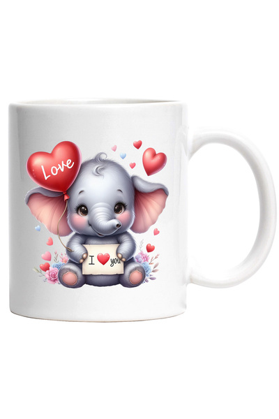 StoryGift Romania Cana cu un pui de elefant vesel | timid | ilustratie | balo...