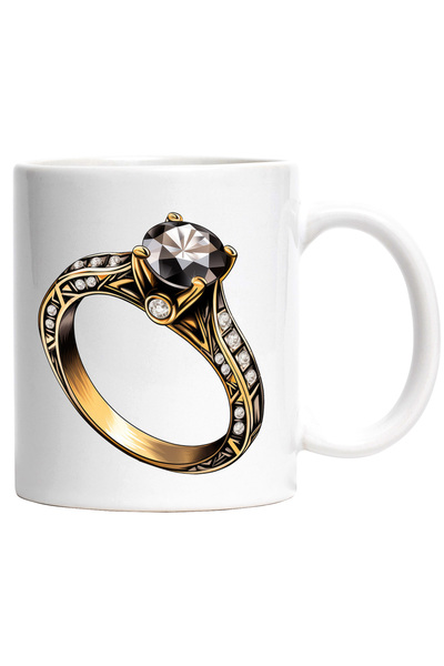 StoryGift Romania Cana cu un inel cu pietre pretioase | aur | diamant | nepre...