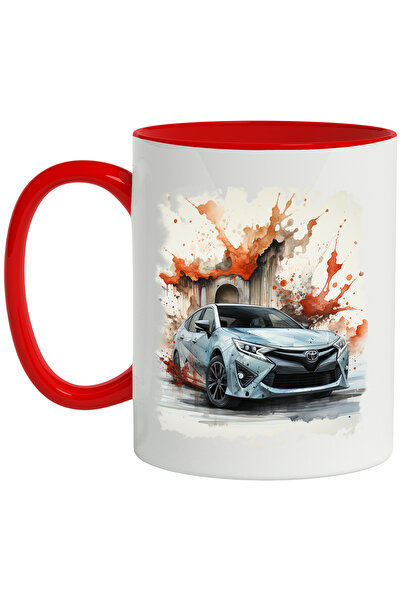 StoryGift Romania Cana Cu Masina, Toyota Camry, Watercolor, Abstract, Multico...