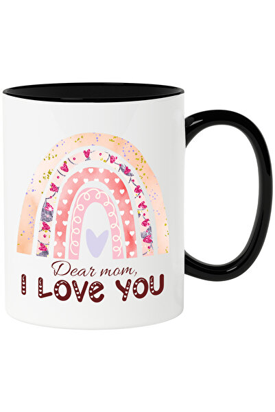 StoryGift Romania Cana cu mesajul "Dear mom, I love you", ilustratie, mama, d...
