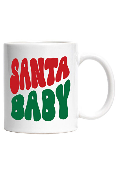 StoryGift Romania Cana Cu Text in Engleza Santa Baby, Craciun, Santa Claus, M...