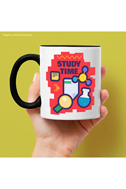 StoryGift Romania Cana Cu Text in Engleza Study Time, Scoala, Elevi, Invatat,...