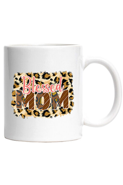StoryGift Romania Cana cu mesajul "Blessed Mom", ilustratie, mama, blana, bin...