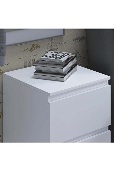 soufa dibaj Nightstand|Bedroom Rustic Side Table Simple Bedside End Table with 2 Storage Drawers For Home