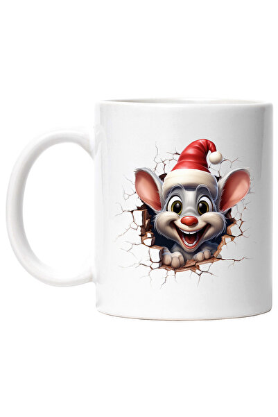StoryGift Romania Cana cu un soricel cu caciula de Craciun | ilustratie | sar...