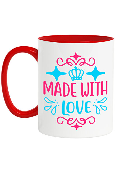 StoryGift Romania Cana cu o coroana regala si textul in engleza "Made with lo...