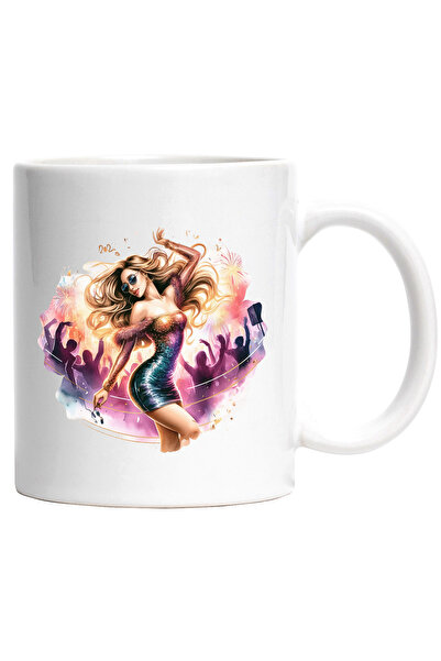 StoryGift Romania Cana cu o femeie frumoasa in club | ilustratie | se distrea...