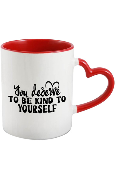 StoryGift Romania Cana cu mesajul "Tu meriti sa fii bun cu tine insuti" cu Ma...