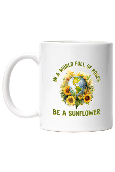StoryGift Romania Cana cu mesajul "In a world full of roses, be a sunflower",...