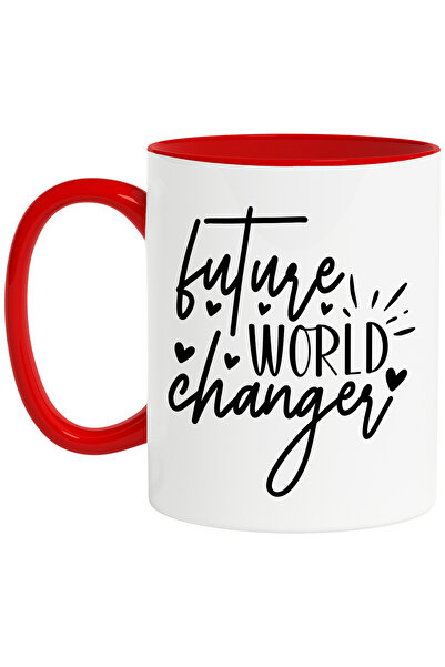 StoryGift Romania Cana cu inimioare si textul "Future world changer" - viitor...