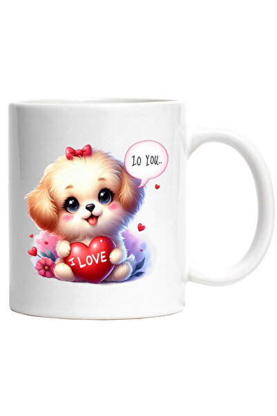 StoryGift Romania Cana cu un catelus blanos | ilustratie | tine o inima in br...