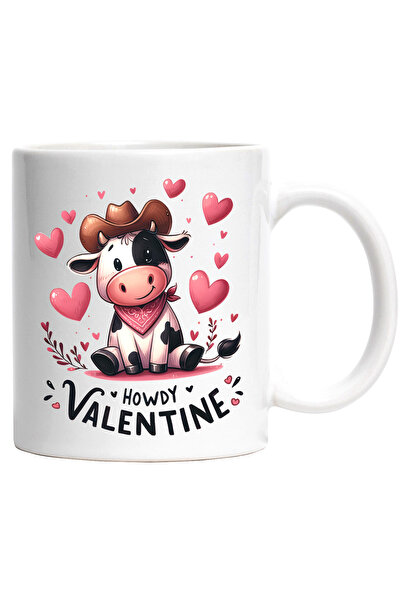 StoryGift Romania Cana cu o vacuta din Vestul Salbatic cu mesajul "Howdy Vale...