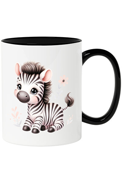 StoryGift Romania Cana cu o zebra micuta | vesela | ilustratie | floare | pla...