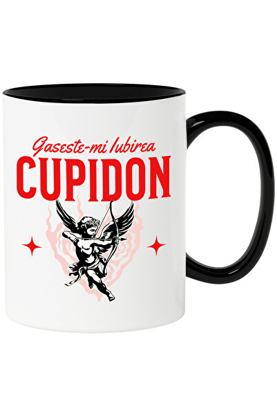 StoryGift Romania Cana cu Cupidon Inger In Aer Text Gaseste-mi Iubirea Cupido...