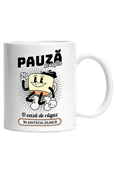 StoryGift Romania Cana Pauza de cafea – o oaza de ragaz energie, 330ml, Ceram...