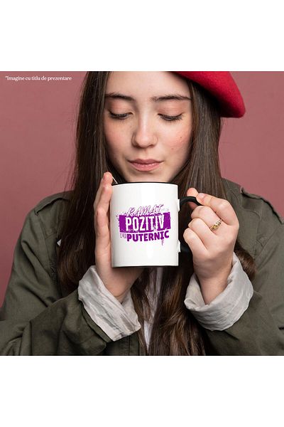 StoryGift Romania Mug with Street Graffiti Style Message Motivational Text Stay Positive Be Strong, With