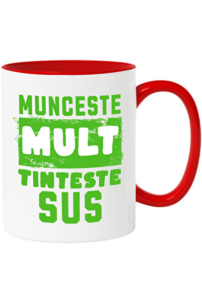 StoryGift Romania Cana cu Mesaj Stil Graffiti Stradal Verde Motivational Mulc...