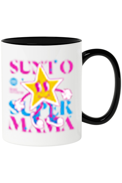 StoryGift Romania Cana Mama superstar stea aurie mama mommy familie, 330ml, C...