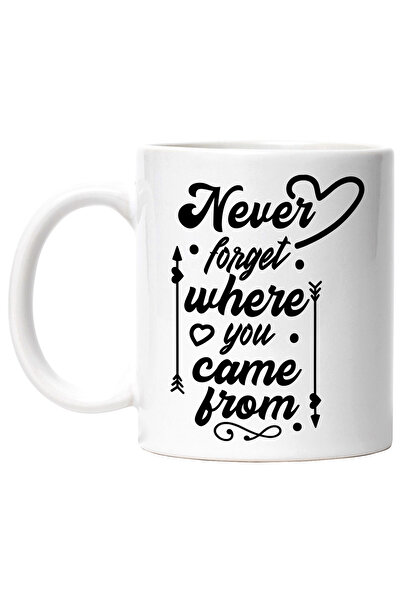 StoryGift Romania Cana cu un mesaj motivational "Never forget where you came ...