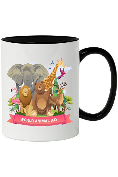 StoryGift Romania Cana Cu Mesaj In Engleza World Animal Day, Elefant, Flaming...