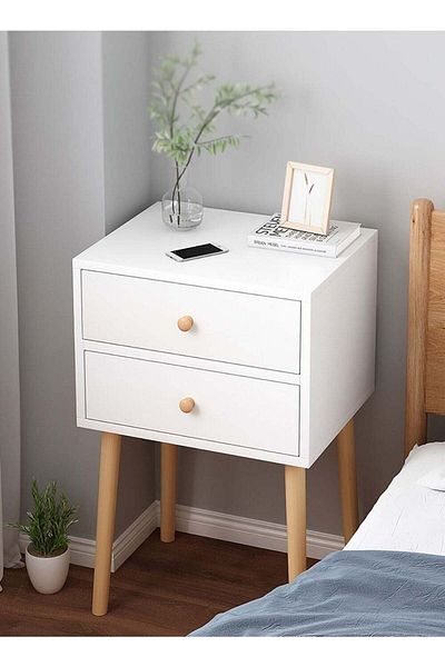 soufa dibaj Large-Capacity MDF Engineering Board Storage Home Bedside Coffee Table And Nightstand With Drawer