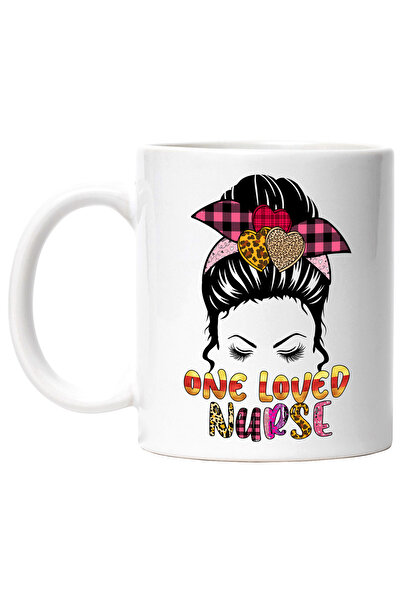 StoryGift Romania Cana cu mesajul "One loved nurse", profesie, ilustratie, mu...