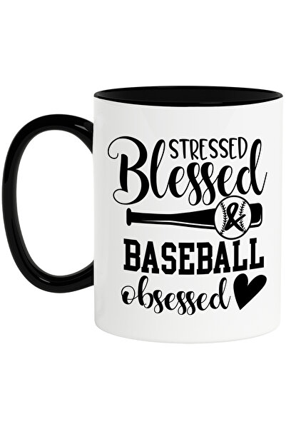 StoryGift Romania Cana cu minge si bata de baseball pentru cei obsedati de acest sport cu Maner Ne, Cu Maner Negru