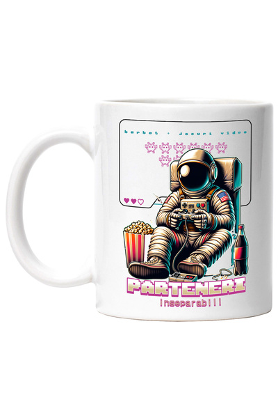 StoryGift Romania Cana astronaut jucand joc video parteneri inseparabil, 330m...