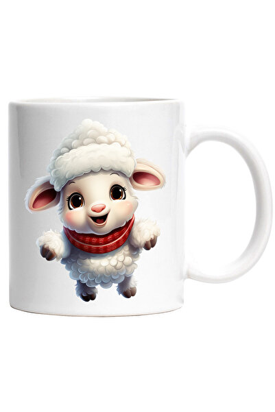 StoryGift Romania Cana cu o oita vesela cu fular | ilustratie vesela | frig |...