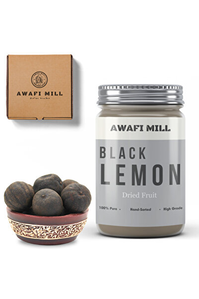 AWAFI MILL ليمون أسود مجفف | ليمون إيراني - زجاجة ١٠٠ غرام / ٣٫٥ أونصة