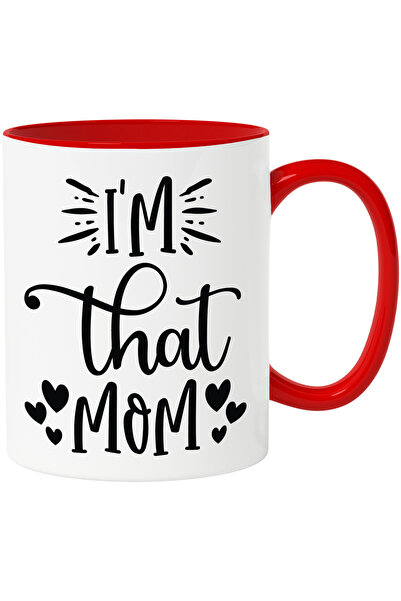 StoryGift Romania Cana cu inimioare pentru o mama buna si iubita cu Maner Ros...