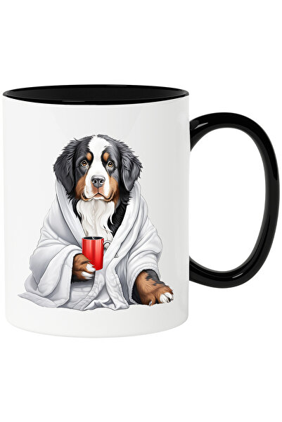 StoryGift Romania Cana cu un caine in capod alb | ilustratie | tine o cana cu...