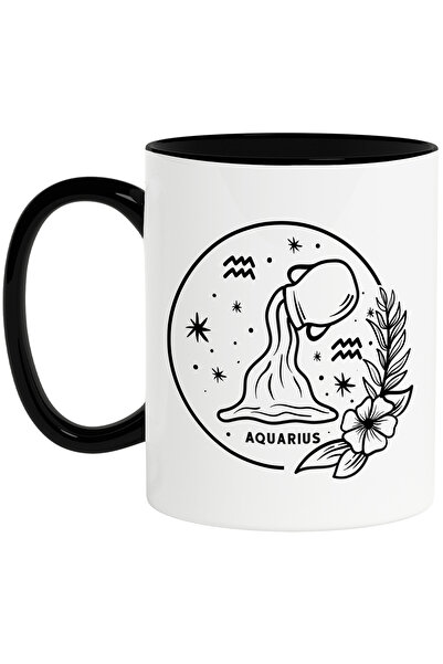 StoryGift Romania Cana cu zodia Varsator, ilustratie, zodie, astrologie, simb...