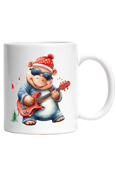 StoryGift Romania Cana cu un hipopotam vesel care canta la chitara | ilustrat...