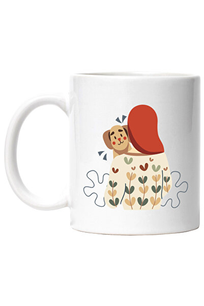 StoryGift Romania Cana Cu Fata, Catel, Frunze, Pulover, Iubitori De Caini, In...