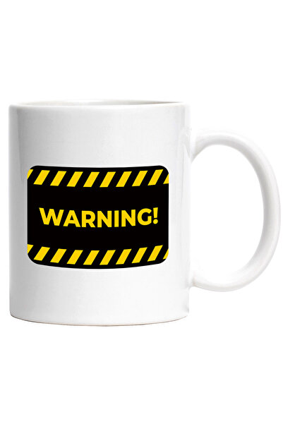 StoryGift Romania Cana Cu Mesaj In Engleza Warning, Atentionare, Semn, Multic...