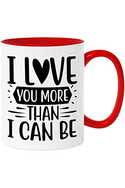 StoryGift Romania Cana pentru cei indragostiti care isi iubesc iubitele enorm cu Maner Rosu, Cu Maner Rosu