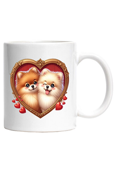 StoryGift Romania Cana cu o catelusa si un catel care stau intr-un cadru in f...