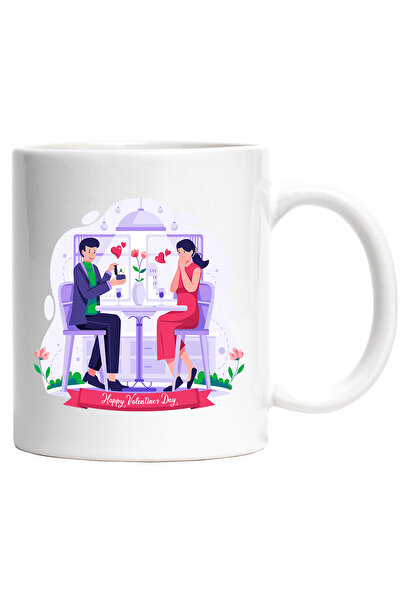 StoryGift Romania Cana Cu Mesaj In Engleza Happy Valentines Day, Cerere In Ca...